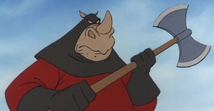 Good thing he has a mask to hide his distinguishing features.