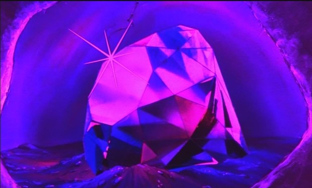 A diamond. The size. Of a Tangerine.