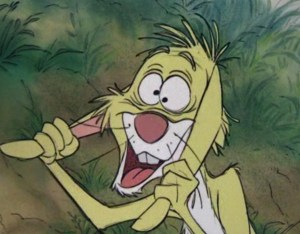 An "Ihave stared into the unblinking eye of madness and seen such joyous terrors there" rabbit.