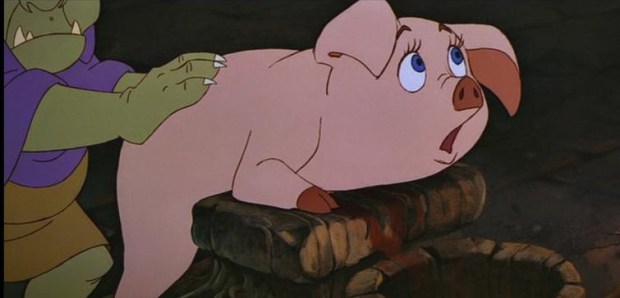 Oh. And there's dried blood on the block. Nice to see attention to detail.