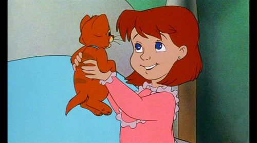 See? Jenny's eyes are blue.