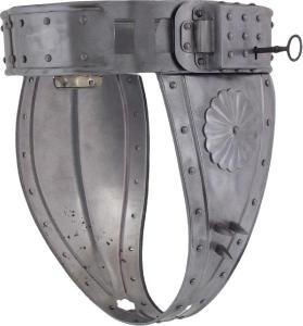 Two words: Chastity belt. Let's see her swim to the surface now.