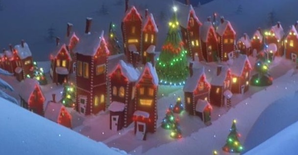 Even the buildings are smiling.