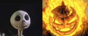 "Jack the Pumpkin king, who has the word "pumpkin" in his name, does not have a pumpkin for a head. But Jack O'Lantern, who does not have the word "pumpkin" in his name, has a pumpkin for a head. Discuss."