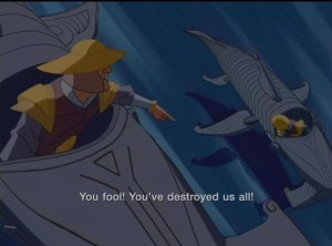 "I am going to spend the last few precious seconds we have alive making sure you know SCREWED THE POOCH LAURENCE!"