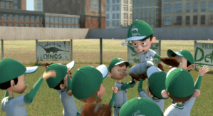 And everyone is happy. Because they have won base ball today.