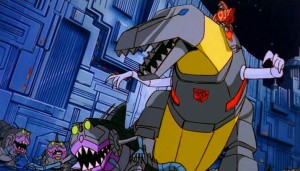 For someone who begins every sentence with "Me Grimlock!" he is a surprisingly eloquent orator.