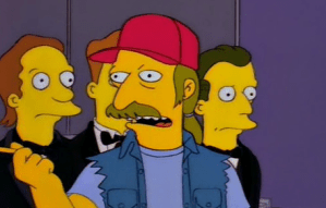 "HEY! IVE GOT A DELIVERY OF FOUR HUNDRED DICK JOKES! WHOS GONNA SIGN FOR THESE DICK JOKES?!"