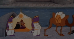 And so our heroine began her perilous quest, bravely allowing herself to be carried for many miles over treacherous terrain.