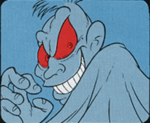 And then the comic revealed that he was apparently a grinch. Named Baron Von Rotten. *Cough*