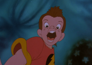 "Step right up folks! Step right up! See the amazing Dolphin Boy, bastard offspring of a drunken fling between Mother Nature and Poseidon himself!"