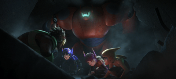 Beneath one hundred and fifty billion tons stands BAYMAX. And hes not happy!