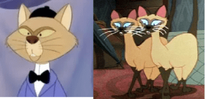 One of these screencaps is from 1955. One is from 1989. Try to guess which is which.