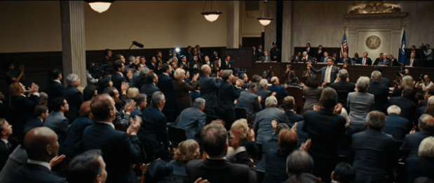 "That sounds like a great idea. Lets all stand and clap."