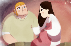 "Hey. So. You know the way you painted yourself in a selkie mural, you're not a selkie, right?" "No!" "Cause you know if you're a selkie you gotta tell me. That's the law, Bronagh."