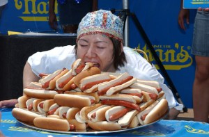Spoiler Alert - it is sadly not a hot dog eating contest.