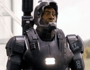 You stole that suit Rhodey. You're a stealer. And that's a rock fact.